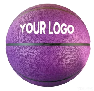 Size 7 Purple Leather Basketball Good Price Sports Equipment Factory Custom Leather Color Basket Ball