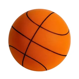 Size 7 Silent Basketball Soft Foam Indoor Training Equipment with Quiet Dribbling Grooved Airless PU Foam Ball