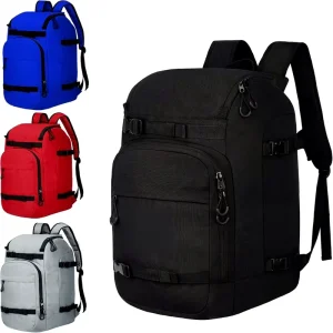Skiing Gear Backpack Moisture Control Lining Detachable Shoulder Straps Secure Buckle System Travel Bag