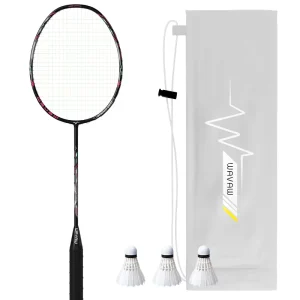 Small Steel Cannon Carbon Fiber Competition Grade Badminton Racket Offensive Type 80g Lightweight Slightly