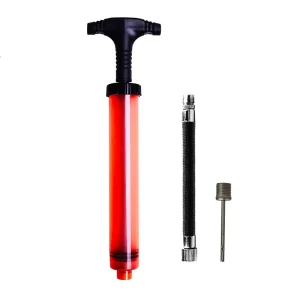 Smallest Dual Action Ball Pump Air Pump for Inflatables with 3pc Needle and 1 Nozzle for Basketball Volleyball Soccer