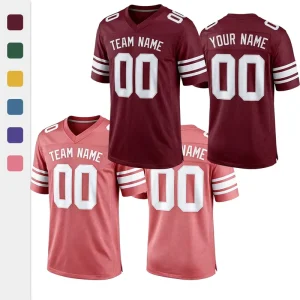 Snag Resistant Weave Custom Stitched American Football Jerseys Pull free Surface Custom Name Number Daily Training Uniforms