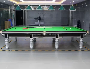 Snooker Pool Table English Style Billiard Standard 3.8 Meter Tournament Grade Solid Wood Pure Wool Straight pile Tweed Complete
