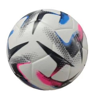 Soccer Ball PU Leather Official Size 5 Professional Match Training Football OEM Logo Custom Print