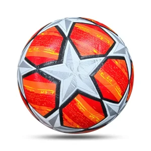 Soccer Ball PU Leather Thermal Bonding Football Ball Size 5 Professional Match Custom Logo Soccer Ball