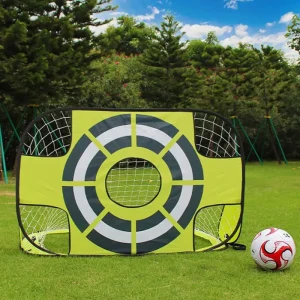 Soccer Football Goal Nets Easy Fold Up Training Goals Set for Family Team Kids Backyard Games