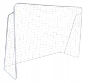 Soccer Goal 8 X 5.6 Ft 2 in 1 Powder Coated Soccer Goal Frame with All Weather Net & Detachable Target Goal Net for Skills