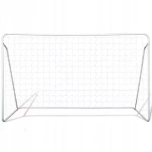 Soccer Goal 8 X 5.6 Ft Powder Coated Soccer Goal Frame with All Weather Net Detachable White