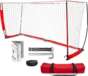 Soccer Goal for Backyard 6×4 / 8×4 FT Portable Soccer Net Training Equipment 1 Goal & Zipper Storage Bag