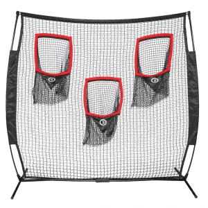 Soccer Goals Portable 6x6ft Football Goal with 3 Hole Target Net Professional Training Rebounder for Shooting Practice B028