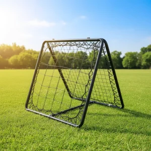 Soccer Skill Training Equipment Football Goal Frame black Polyester Net Rebounder