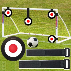 Soccer Target Disc Hockey Training Goal Equipment with Adjustable Tape for Hockey Soccer Baseball Reactive Agility