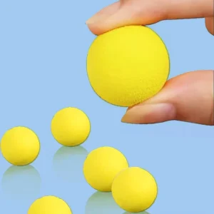 Soft Children’s Toy Yellow EVA Plastic Ball Children’s Pet Teaser Cat Toy Soft Bullet Gun with Hit Me Duck