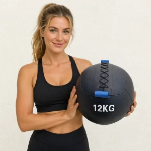 Soft Medicine Ball 5kg 10kg PU Leather & Sandbag Filled Wall Ball Fitness Room Strength Training Cardio Workout Core Training