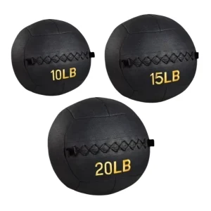 Soft PVC Leather Medicine Ball for Exercise Fitness 6 30 Lbs Weighted with Non Slip Grip