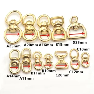 Solid Brass Swivel O Ring Double Eye Rings