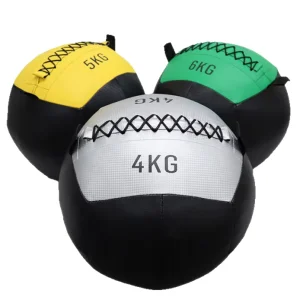 Solid Gravity PU Material Fitness Medicine Ball Yoga Squat Training Wall Ball Squash Soft Non-Elastic 1-12kg Weight