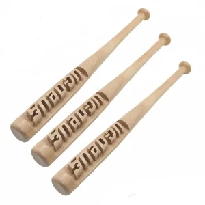 Solid Wood Garden Games Wooden Baseball Bat Rounders Softball Adult Kids Bats