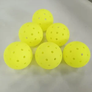 Source Factory Customized Logo Pickleball Balls USAPA Certified PE 48 Hole Outdoor Training Entertainment Balls