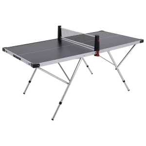 Space Saving Folding Ping Pong Table Easy Assembly Portable Table Tennis Set Retractable Net Carry Handle Durable Kids Adults