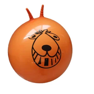 Special Transparent PVC Inflatable Hopper Ball 50 80cm Funny Expression Promotional Skip Ball Jump Toy