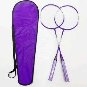 Sports Badminton Racket Birdie Set Kid Adult Amateur Beginner Entry Level Double 2 Player Badminton Racket Replacement Equipment