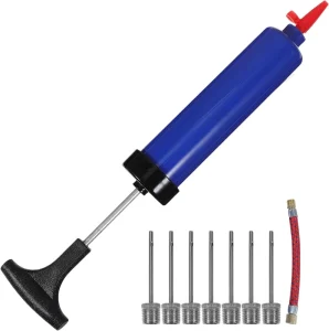 Sports Ball Double Plastic Pump Strength Special Ball Pump for Football Soccer and Basketball Two-way Ball Air Pump