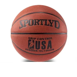 Sports Custom Basketball Ball Price Fashion Brown Black PU Leather Size 7 Basketball