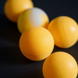 Sports Customizable 40mm Plastic Ping Pong Balls White and Yellow