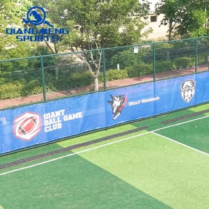 Sports Fence Windscreen Custom Printed Privacy Wind Blocking Screen For Soccer Baseball Backyard Courts