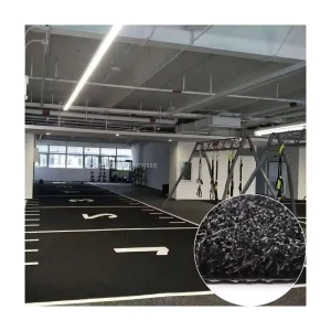 Sports Indoor Gym Fitness Equipment Fire Resistant PP Artificial Turf Grass Flooring Mat