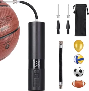 Sports Supplies Mini Portable Rechargeable Electric Ball Pump Air Inflator for Football Soccer Basketball Bike