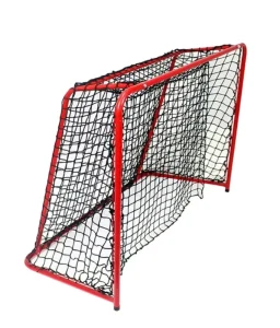 Spot Dry Land Floorball Goal Red Steel Net 160x115cm Grass Sports