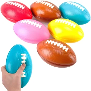 Squeezable Foam Football Stress Reliever 7 Inch PU Foam Football Stress Ball for Kids Adults