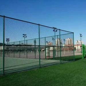 Stadium Fence Lighting Equipment PVC Hook Stadium Protective Chain Fence Basketball Court Wire Mesh Fence Door