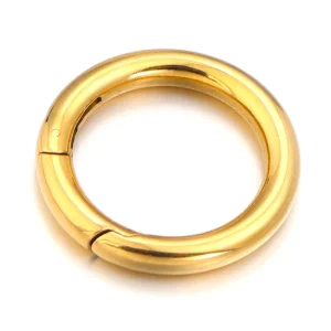 Stainless Steel Spring Buckle Luggage Ring Keychain Split Ring DIY Hardware Accessories for Bag