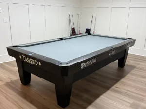 Standard American Black Diamond Billiard Table 9FT Club Use Pro am Ball Return Diamond Pool Table with logo