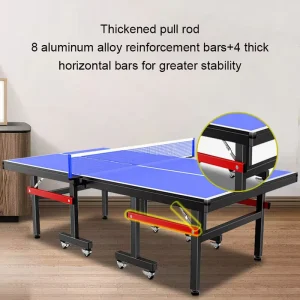 Standard Competition Table Tennis Table Indoor Movable Ping Pong Table with Casters Professional Club Training