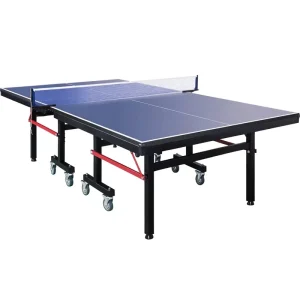 Standard Indoor Ping Pong Table High Density MDF Tabletop Foldable Legs Table Tennis Table for Family Entertainment Training