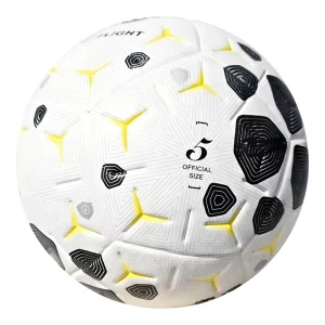 Standard Size 5 PU Leather Soccer Ball Thermally Bonded Eco Friendly Lightweight Durable Outdoor Training