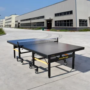 Standard Size Professional Training Competition 25mm Foldable 8 Wheel Table Tennis Pingpong Table