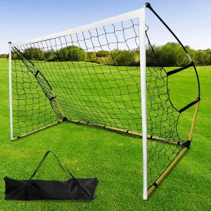 Steel 12X6ft Quick Setup Portable Pop up Folding Football Soccer Goal for Backyard Practice Kids Youth