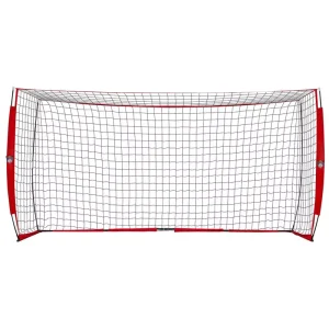 Steel Made Tear Resistant Aging Retentive Polyester 12*6FT Fiber Mesh Football Goal Folded Indoor and Outdoor Court Equipment