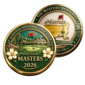 Stock Masters Tournament Augusta National Golf Club Commemorative Coin Metal Crafts Golf Themed Decoration Collectible Gift