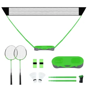 Storage Base Easy Setup Sports Equipment Portable Folding Backyard Complete Badminton Net Set For Durability