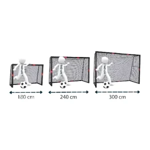 Super Strong Steel Football Goal Soccer Goal for Soccer 180 240 300CM