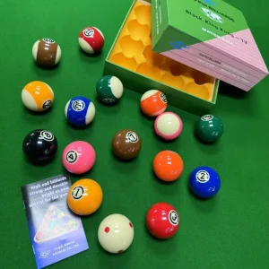 Superior Quality 57.2mm Nine Ball Resin Pool Table Playing Balls Complete Set Customizable for Sports Training Billiard