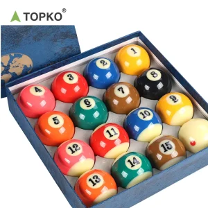TOPKO Snooker Balls Billiard Pool Ball Set Complete 16 Balls Pool Table Accessories Snooker Billiards Accessories