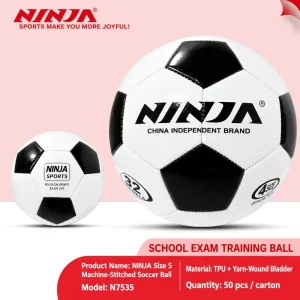 TPU Soccer Ball Size 5 Durable Training Football Custom Logo for Clubs Schools Teams and Sports Events