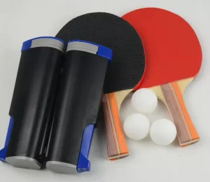Table Play Ping Pong Anywhere Retractable Portable Table Tennis Net and Post Set Pingpong Paddle Set